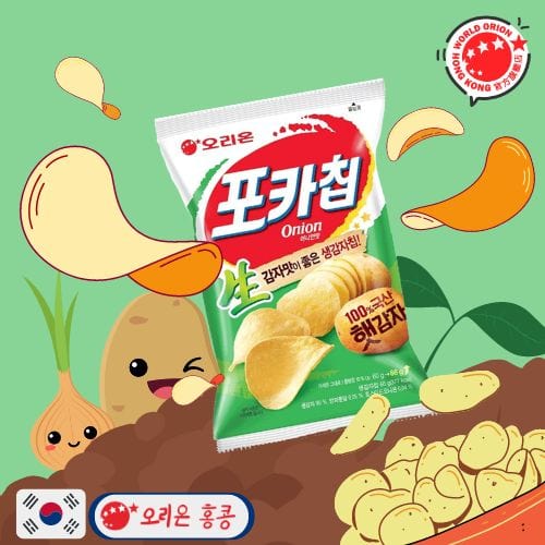 韓國薯片(洋蔥味) 66克